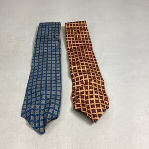Set Of 2 J. Crew Handmade Men’s 100% Silk Neck Ties